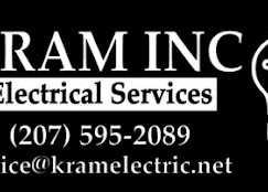 KRAM Inc. electrical services logo and contact number