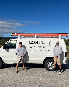 KRAM Inc. team and service van